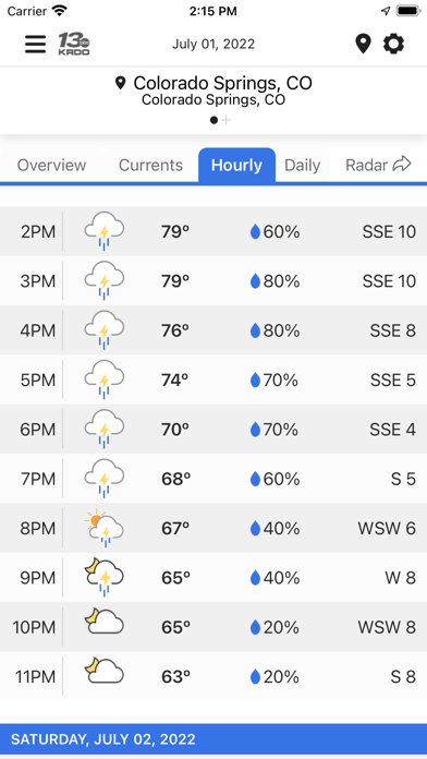 KRDO StormTracker 13 Weather Screenshot