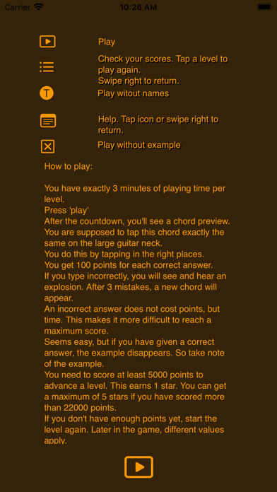 The Guitar Chord Challenge Screenshot