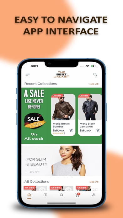 TheBestJacket Online Shopping Screenshot