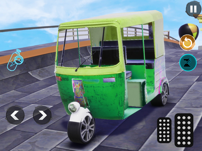 Auto Rikshaw Mega Ramp Stunt