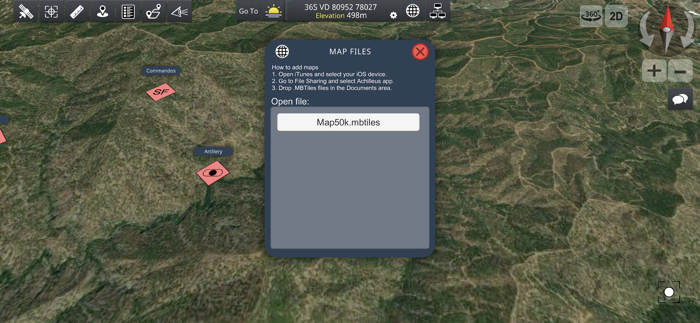 Achilleus 3D Tactical Map