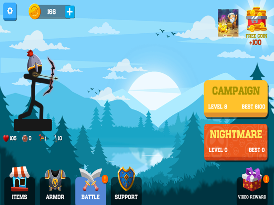 Screenshot #4 pour Archer Master- Stickman War io