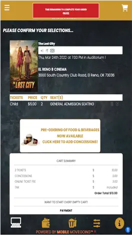 Game screenshot El Reno Cinemas hack