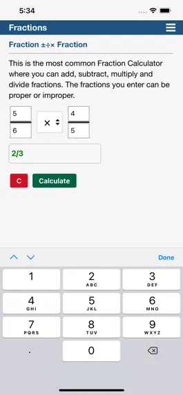 Game screenshot Calculating Fractions apk