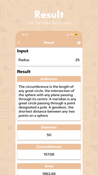 Find Circumference of a Circle Screenshot