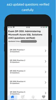 azure dp-300 updated 2024 iphone screenshot 1