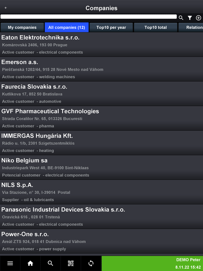 BusinessReport Mobile CRM