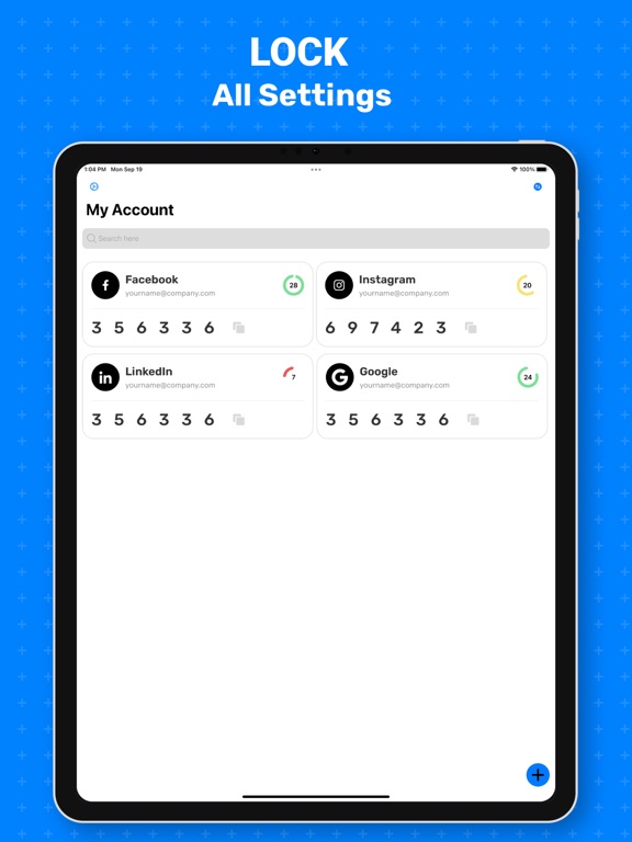 The authenticator App - 2FA iPad screenshot 5 - Utilities app