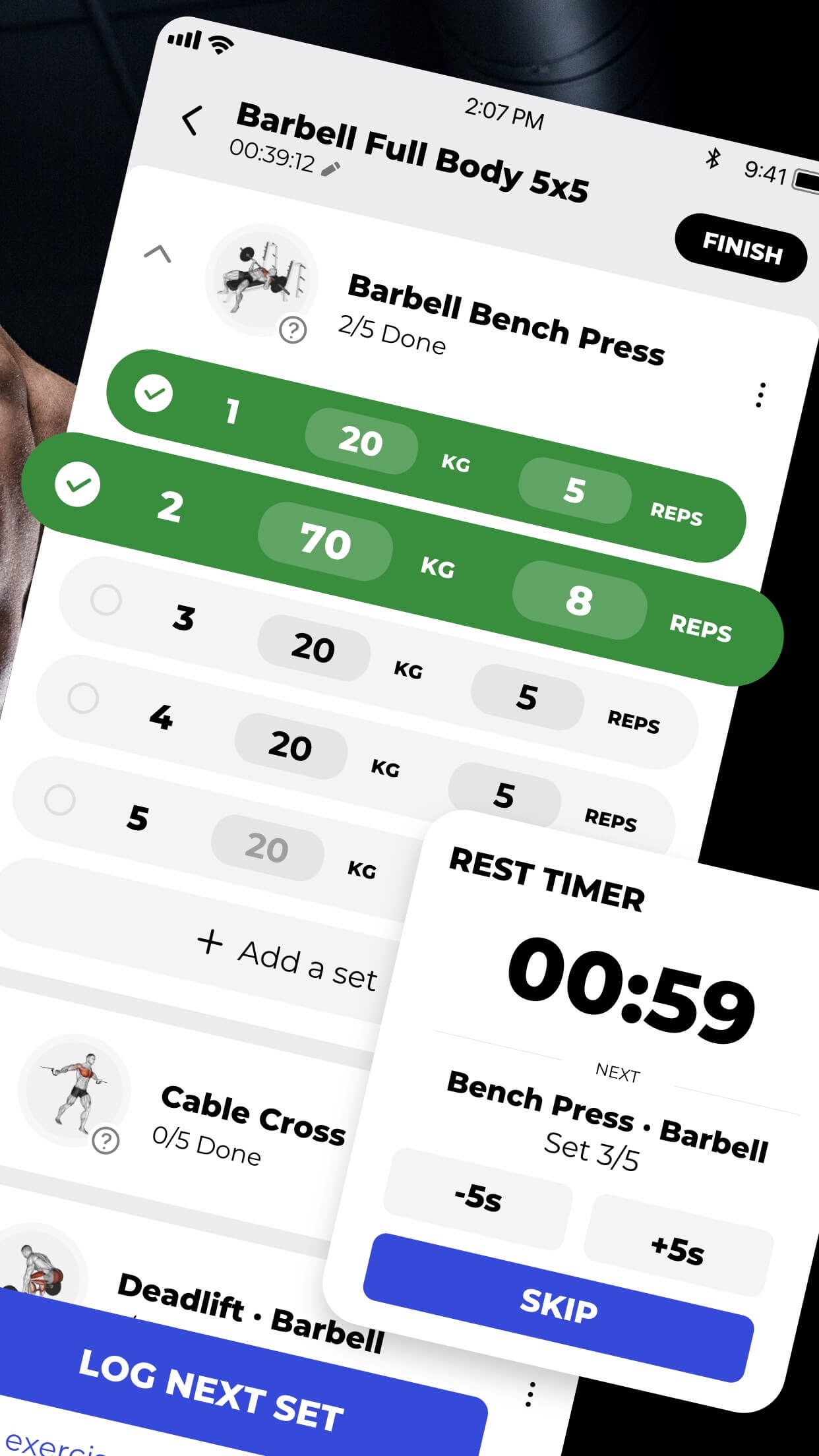 Screenshot 2 of Gym Workout Planner & Gym Log
