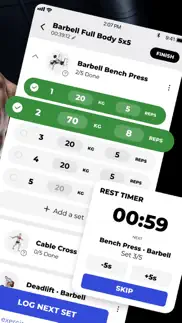 gym workout planner & gym log iphone screenshot 2