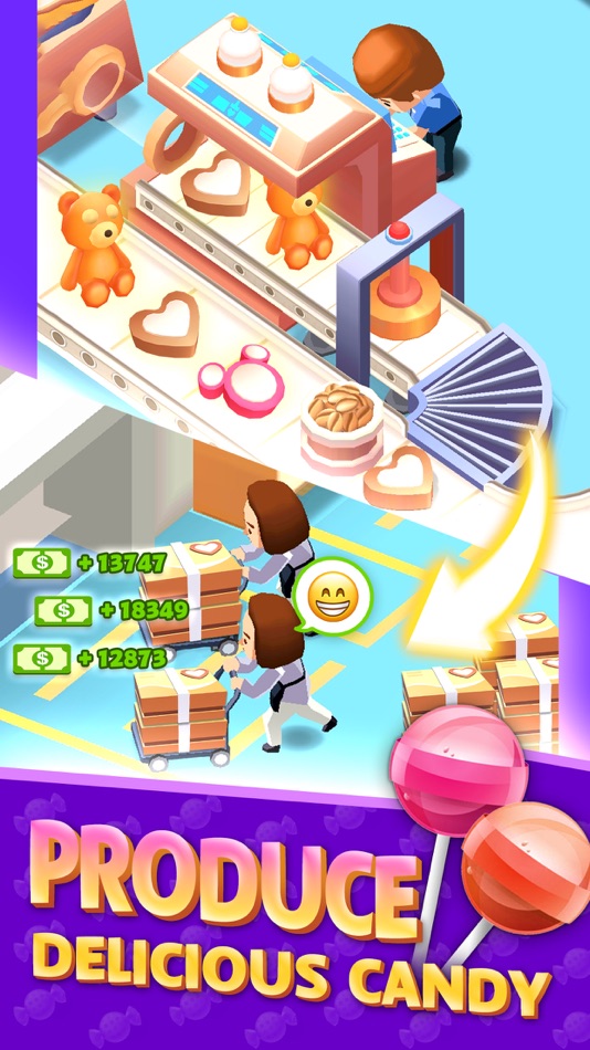 #5. Idle Candy Factory Tycoon (iOS) 由: Guangzhou hengkun Information Technology Co.,Ltd