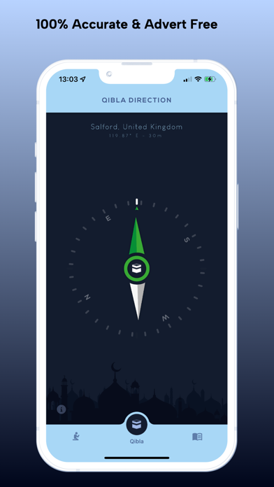 Qibla Finder & Prayer Times Screenshot