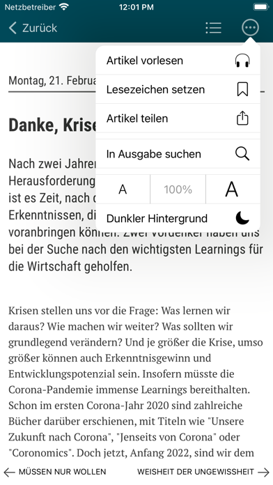 Wirtschaftsverlag ePaper Screenshot