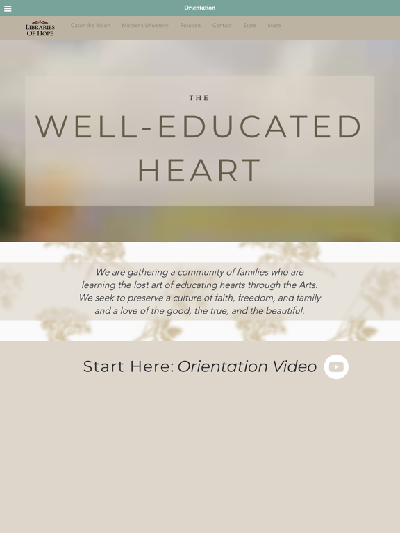Well Educated Heart (WEH) App iPad screenshot 1 - Education app
