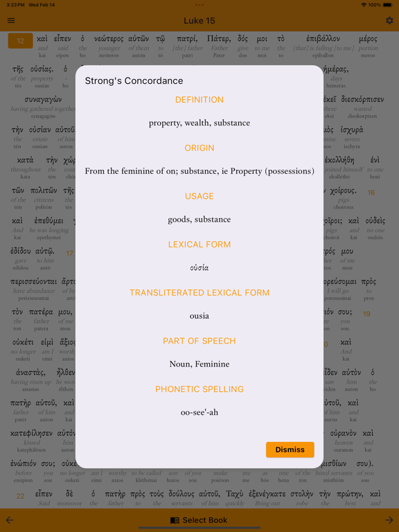 Screenshot #6 pour Interlinear Bible