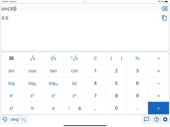 Calculator for School iPad screenshot 3 - Utilities app