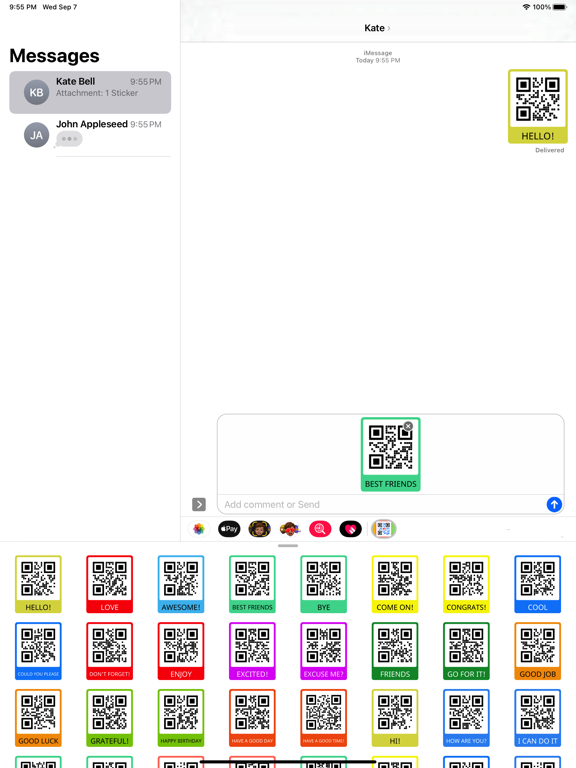 Screenshot #4 pour QR Code Stickers Pack