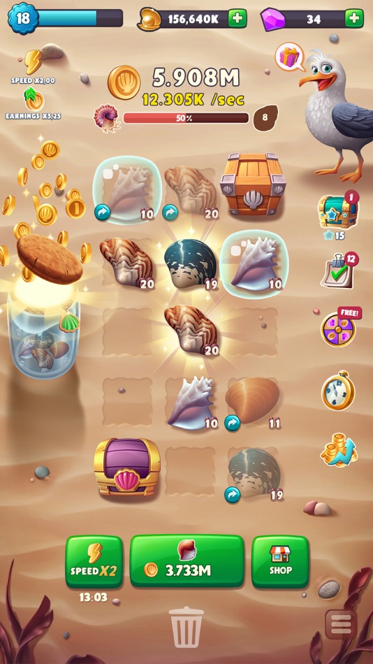 #1. Merge Shell (iOS) Bởi: Silevel Games Ltd