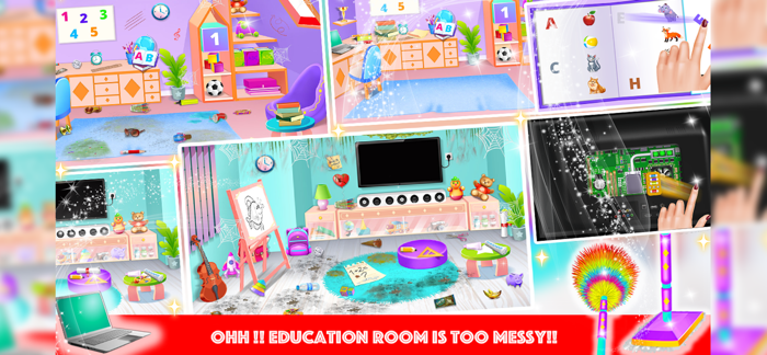 Dirty House Cleaning Girl Game