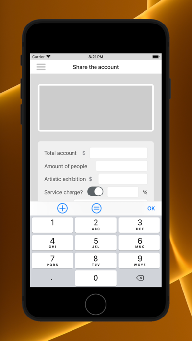 Share account Screenshot