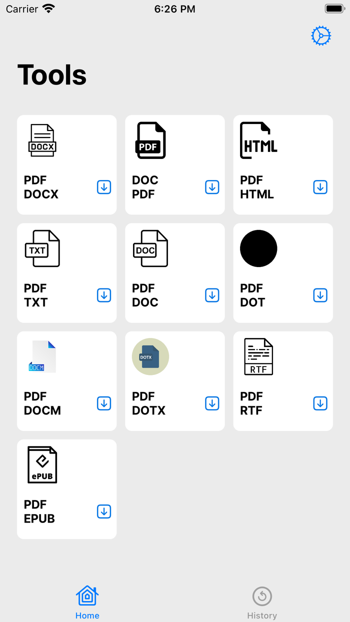 The PDF converter Word to PDF