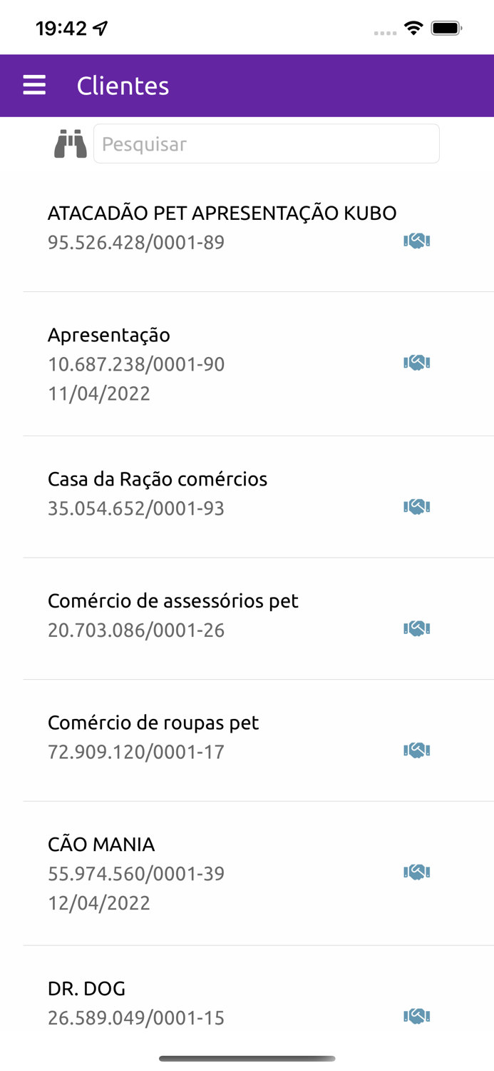 MyPalm Força de Vendas