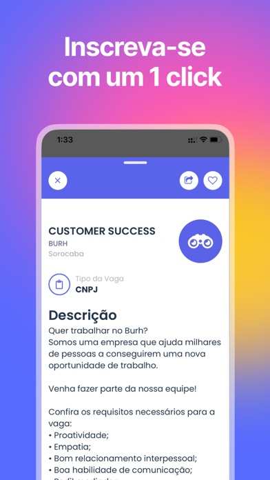 Burh - Vagas de Emprego Screenshot