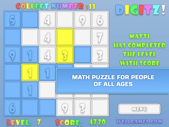 Lines of Digits: Fun Math Game