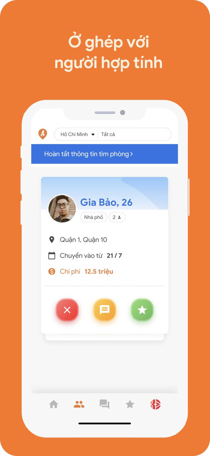 Aplus - Tìm phòng, bạn ở ghép