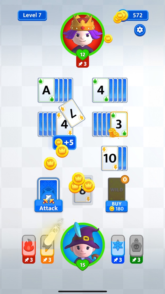 Solitaire Saga Battle Cards