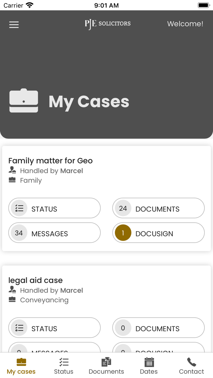 PJE Solicitors Portal