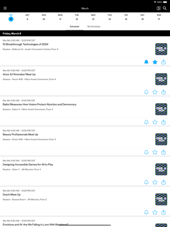 Screenshot #6 pour SXSW® GO - 2024 Event Guide