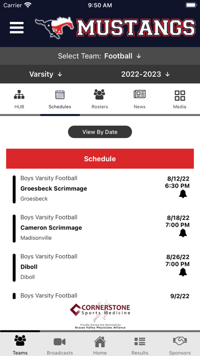Madisonville CISD Athletics Screenshot
