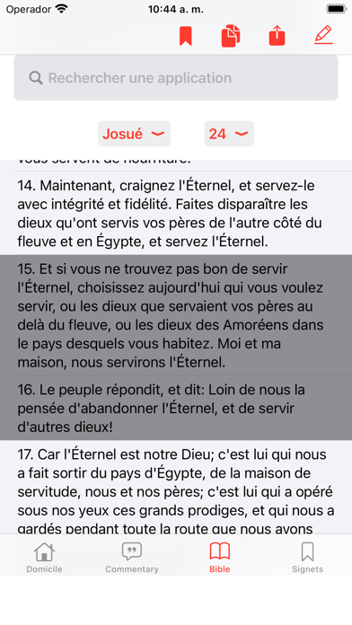 Commentaires Bibliques Screenshot