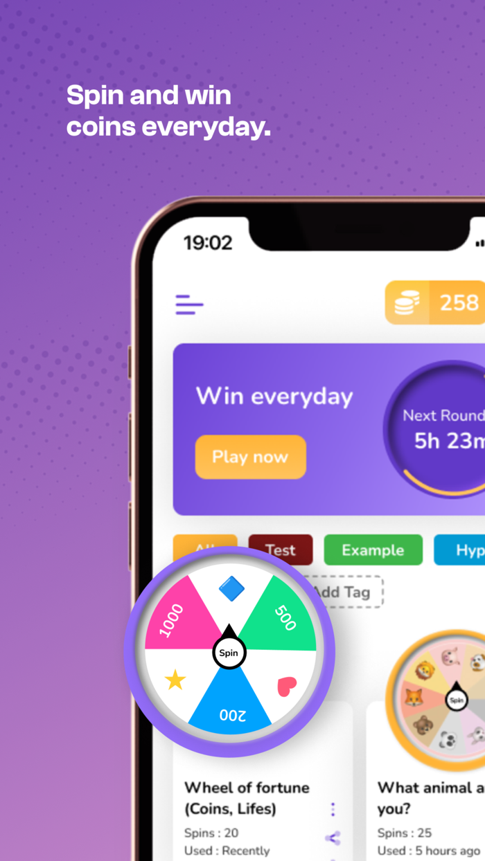 Spin Wheel – Custom Spinning