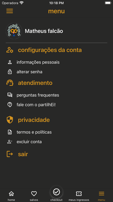 PartilhEi! Screenshot