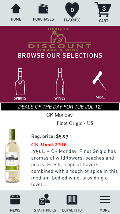 Route 13 Discount Liquor Wine Screenshot