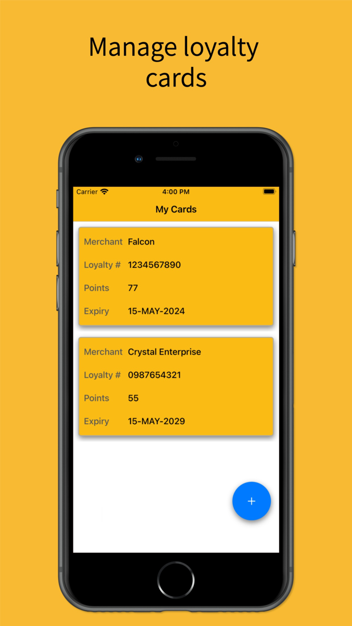 Simple Loyalty Card Wallet