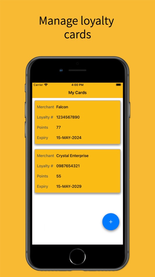 #1. Simple Loyalty Card Wallet (iOS) 由: Pratheesh Bennet