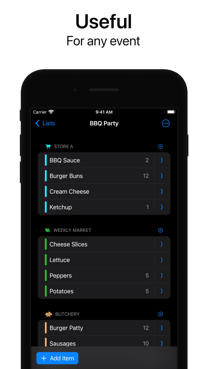 GetMe - Grocery Shopping List