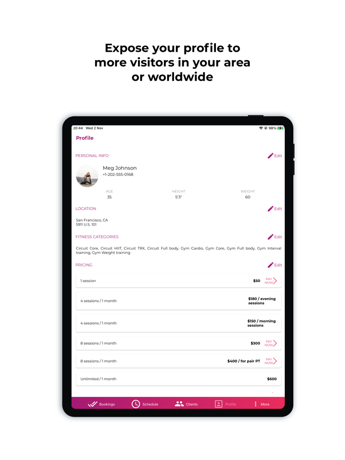 FitGen for Personal Trainer