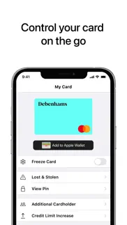 debenhams credit card iphone screenshot 4