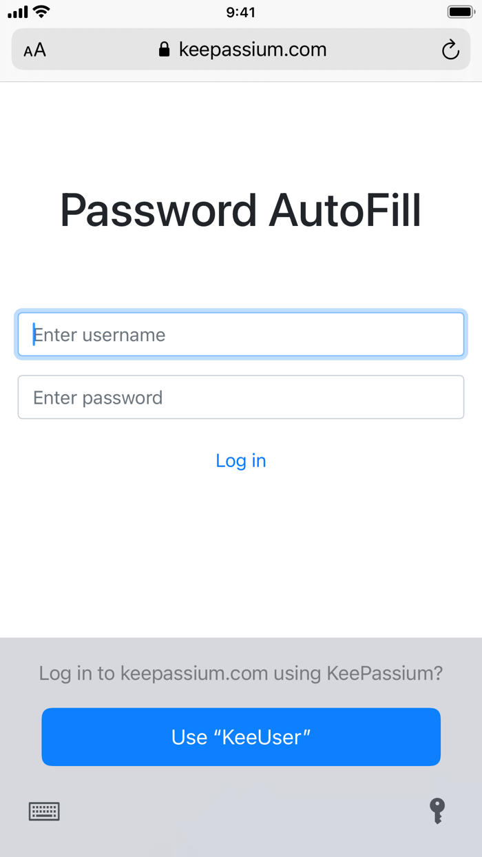KeePassium KeePass passwords