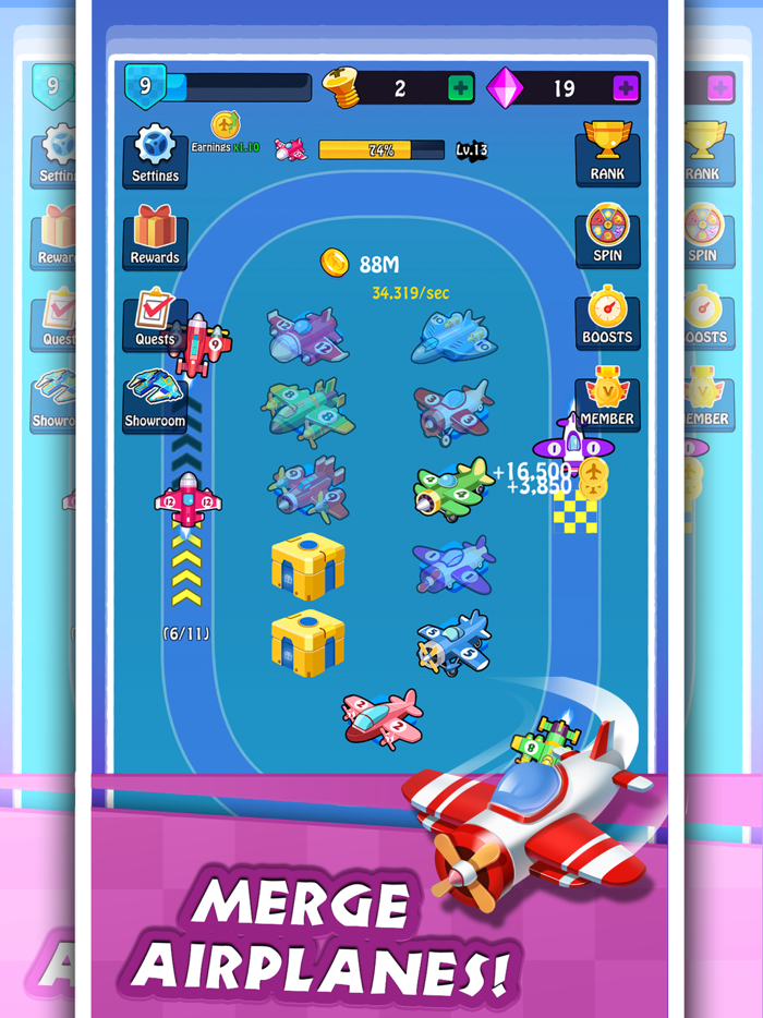 Merge Plane - Idle Tycoon Game