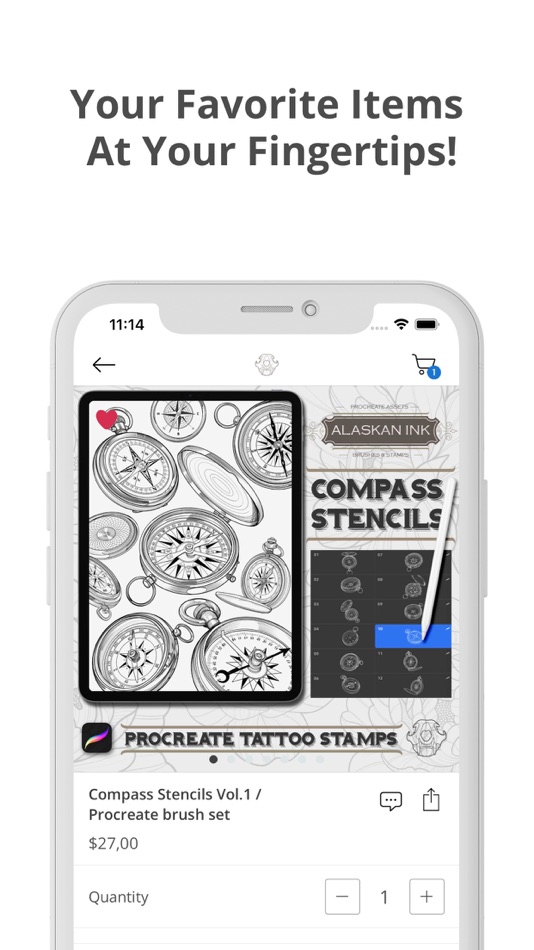#3. AlaskanInk : Procreate Tattoo (iOS) 由: ALASKAN INK LTD