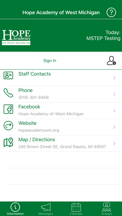 Hope Academy of West Michigan Screenshot