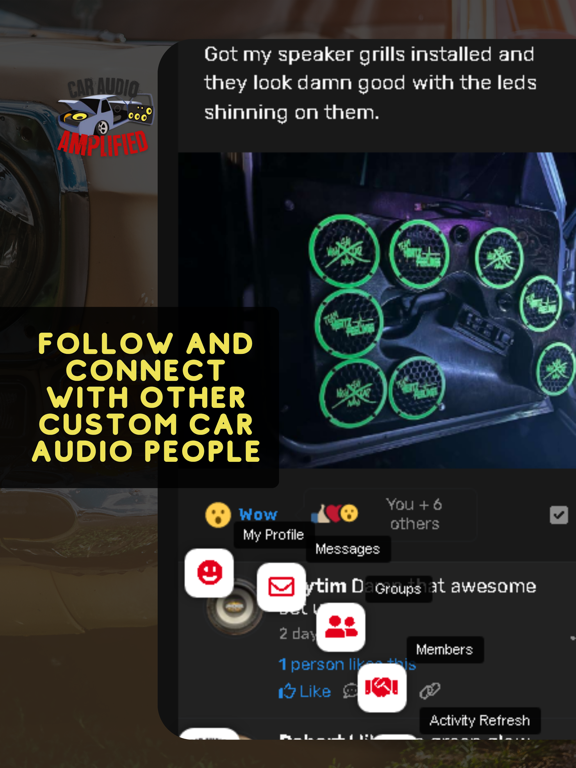 CarAudioAmplified iPad screenshot 1 - Social Networking app