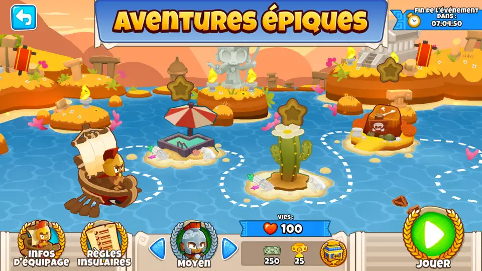 Capture d'écran de Bloons TD 6+ sur iPhone 4