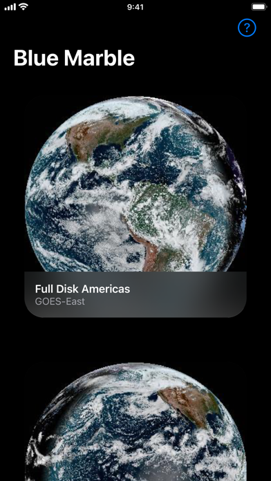Blue Marble – Satellite Widget Screenshot