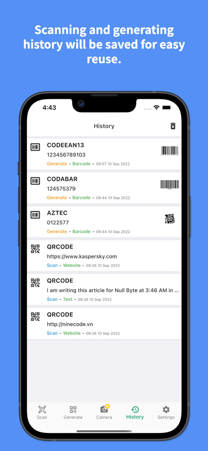 QR code Barcode UPC Reader